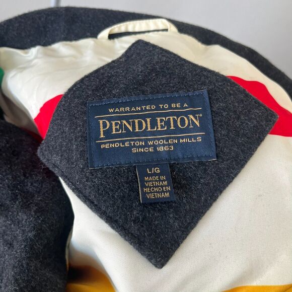Pendleton Jacket Women LG Cascade Wool Campbell Heritage Preppy Old Money Winter - Picture 6 of 8